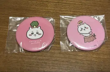 치이카와노모리 캔뱃지 굿즈 치이카와 단품 핑크 2종 세트