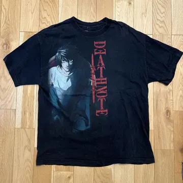 00s DEATH NOTE L 엘르 티셔츠 XL 블랙 데스노트