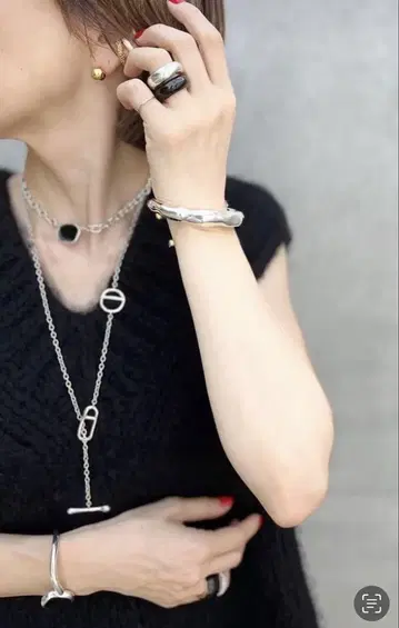 CHIEKO + 실버 목걸이