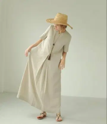 todayful Halfsleeve Tuck Dress 36 내추럴
