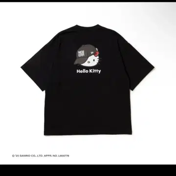 뉴에라 헬로키티 티셔츠 L 블랙 미개봉 새상품 new era