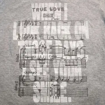 후지이 후미야 TRUE LOVE 악보 음표 기타 코드 30주년 티셔츠