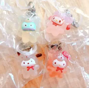 산리오 캐릭터즈 라떼 곰 메지루시 액세서리 헬로키티 마이멜로디