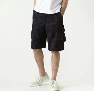 FAT 페이즐리 무늬 카고 숏 팬츠 size SKINNY