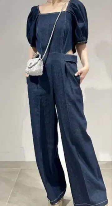 SNIDEL 인디고 데님 올인원 사이즈 1