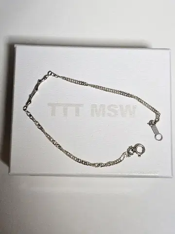 TTT MSW 실버 925 체인 팔찌