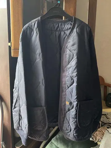 ALPHA ILINER M-65 자켓용 퀼팅 라이너 BLUE