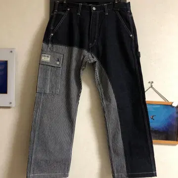 KOJIMA GENES 쿼터 콤보 팬츠 히코리 다크 네이비 새상품급
