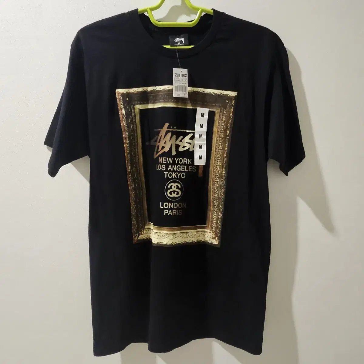 스투시(STUSSY) 반팔 티셔츠 블랙