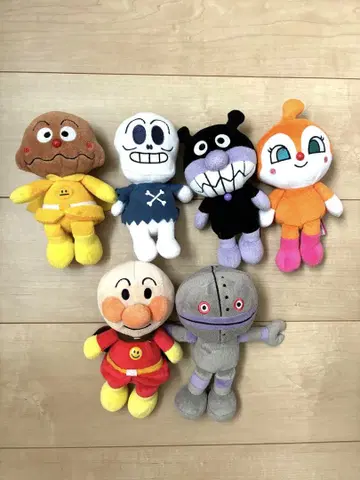 호빵맨 봉제 인형 6개 세트