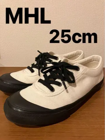 MHL 스니커즈 25cm 화이트/블랙