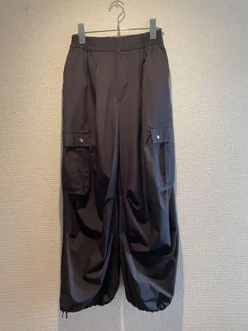 JEANASIS 블랙 카고 팬츠 M