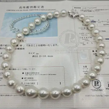 남양 진주 목걸이 오로라 피닉스 진주 과학 연구소