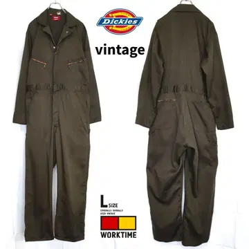 DICKIES 츠나기 빈티지 카키 미국 수입 구제 의류 작업옷