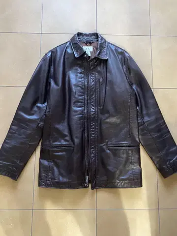 Armani Exchange 브라운 가죽 자켓 M