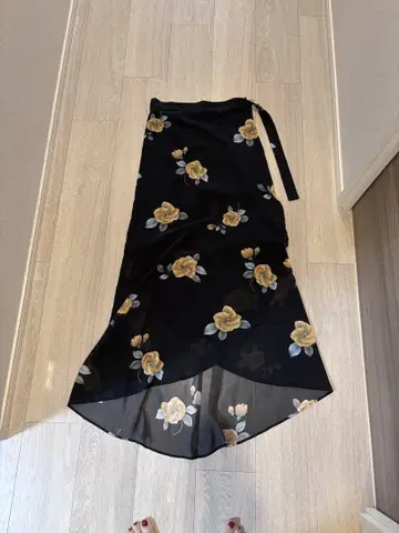 LI HUA 38 롱 랩 스커트