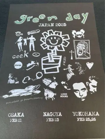 Green Day Japan 2025 포스터
