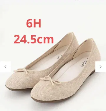 steppi 라운드 발레 펌프스 6H 24.5cm 골드