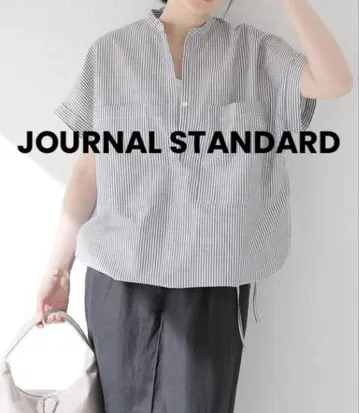 JOURNAL STANDARD 린넨 코튼 프렌치 슬리브 스키퍼 셔츠