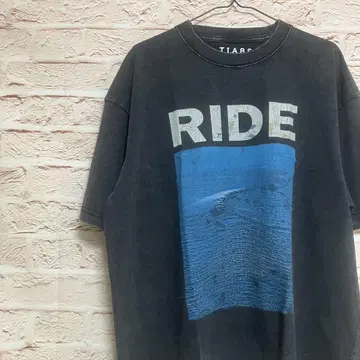 RIDE 밴딩 티셔츠 빈티지풍