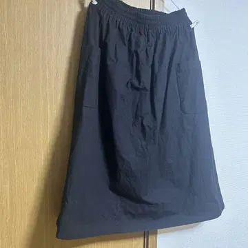 아틀리에 나루세 린넨 밴딩 개더 롱 스커트