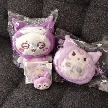 치이카와 (먼작귀) 산리오 미니백 헤어 클립 모몽가 쿠로미짱