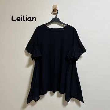 Leilian 컷워크 레이스 절개 티셔츠 빅 사이즈