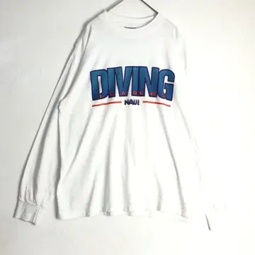 3066 USA제 오니타 NAUI 티셔츠 긴팔 롱T 화이트 빅 루즈