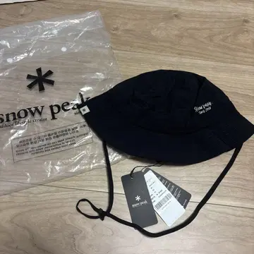 새상품 스노우피크 햇 한국 블랙 검정