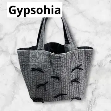 Gypsohila 아야코 타운 백 (S) 리본 백 블랙
