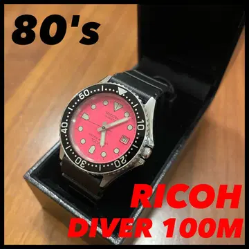 데드 미사용 RICOH 리코 다이버스 워치 핑크 레어 미사용