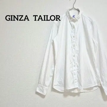 GINZA TAILOR 긴자 테일러 이탈리아제 코튼 화이트 셔츠