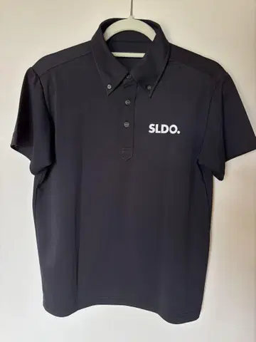 남성용 에스르드 SLDO. 반팔 피케 셔츠 M 검정 블랙 버튼 다운