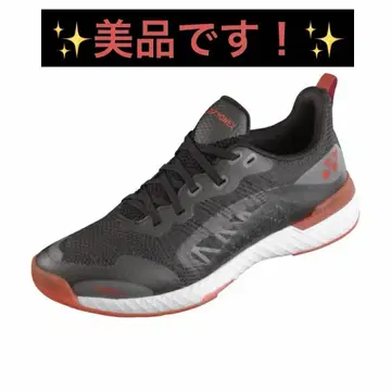 새상품급 YONEX 파워 쿠션 507 블랙/레드 사이즈 23.5