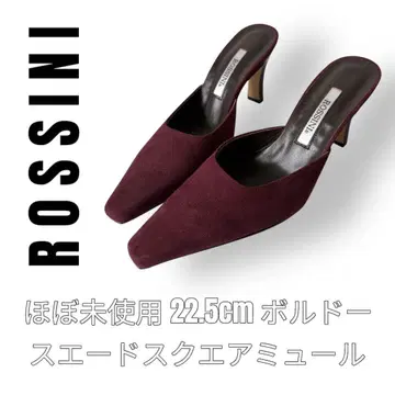 ROSSINI 로시니 22.5cm 스퀘어토 스웨이드 뮬