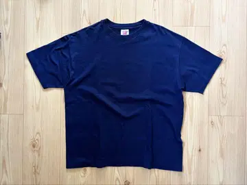 90s Hanes 블랭크 무지 티셔츠 USA제 네이비 L 싱글