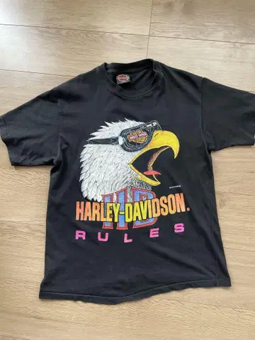 90s Harley Davidson Print Tee 이글 티셔츠