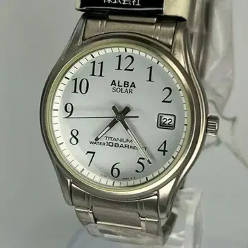 미사용품 SEIKO 세이코 ALBA 솔라 시계 전체 숫자 다이얼