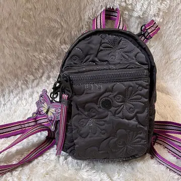 Kipling x 안나수이 버터플라이 퀼트 2WAY 백팩