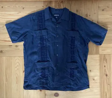 Lands' End 랜즈엔드 L 쿠바 반팔 셔츠 90년대 구제 의류