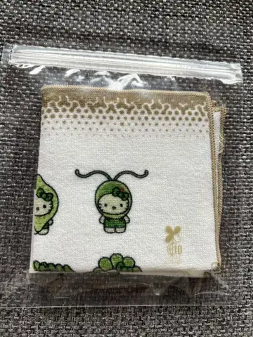 오사카 간사이 엑스포 한정판 헬로키티 타월 손수건 화이트 조류