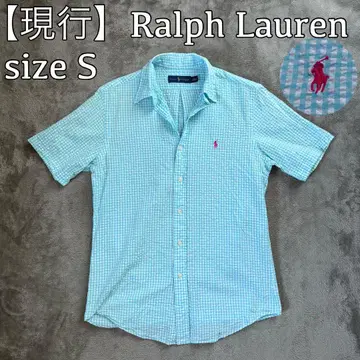 Ralph Lauren 랄프 로렌 시어서커 체크 셔츠 스카이블루 S