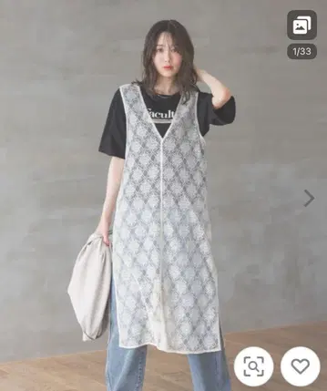 2WAY 레이스 원피스 L 사이즈