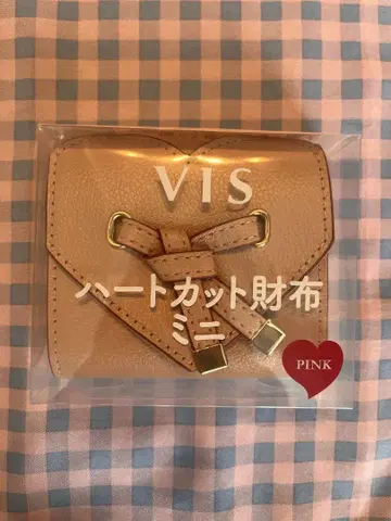 VIS(비스) 반지갑 핑크 훼미리마트 한정판
