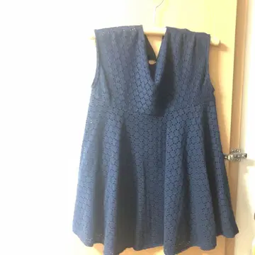 SHIPS 네이비 슬리브리스 튜닉 ONE SIZE