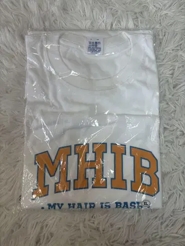My Hair is bad 티셔츠 XL 사이즈 화이트