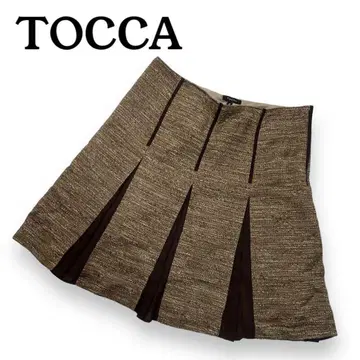 택 포함 TOCCA 토카 스커트 미니 브라운 계열 2