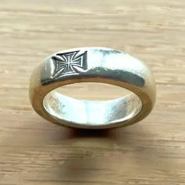 크로스 실버 반지