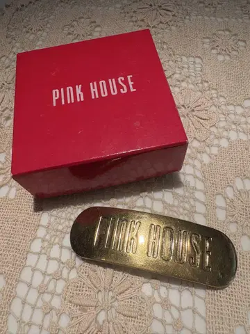 PINK HOUSE 골드 빅 머리핀 앤티크 가공