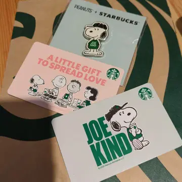 새상품 스타벅스 Starbucks 스누피 SNOOPY 핑 배지